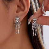 Funny prank flies stud earrings, realistic small insect design for women’s Halloween party jewelry by HSF Marketplace