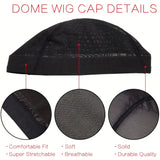 Breathable mesh dome wig cap by HSF Marketplace for wig making and hair styling
