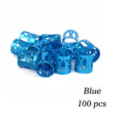 50-piece hollow-out hair rings for stylish braiding and dreadlocks, HSF Marketplace hair styling tools
