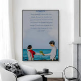 Korean drama Goblin poster canvas art featuring a romantic fantasy scene for home decor