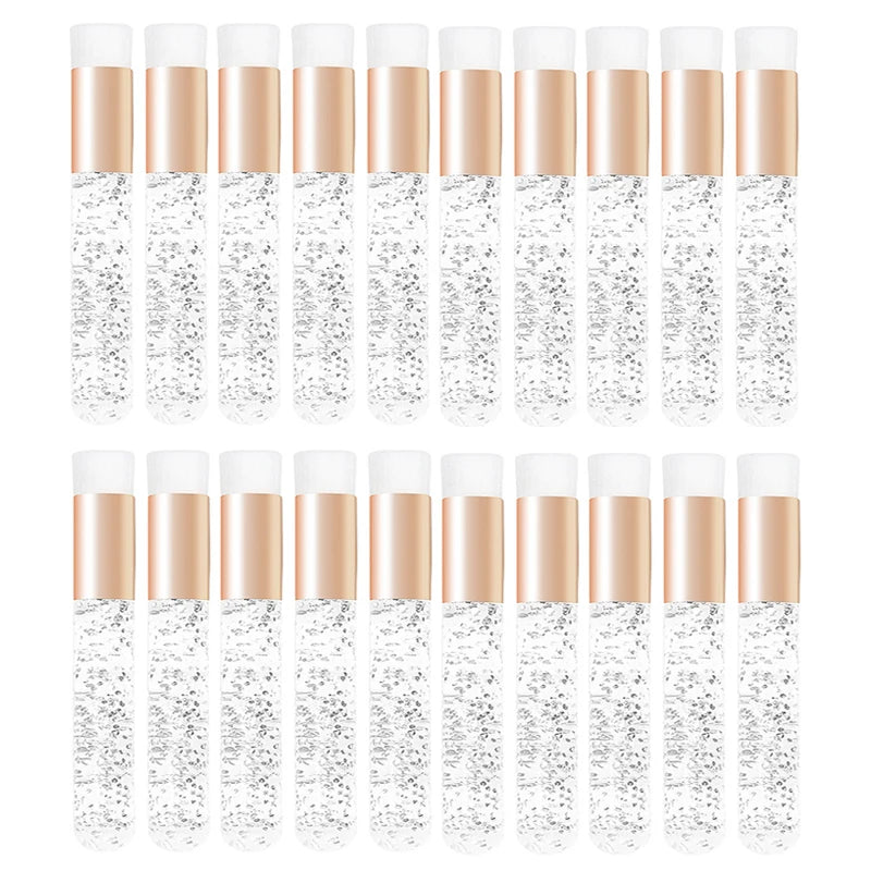 20 pcs crystal eyelash cleaning brushes and lashes shampoo brush for false eyelash extension care and blackhead removal.