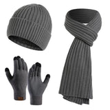 Winter warm beanie, scarf and gloves set for men and women by HSF Marketplace