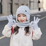 Children's warm fleece-lined hat, scarf, and gloves set by HSF Marketplace