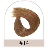 Straight clip-in ponytail human hair extensions, 100g wrap-around ponytail for women in natural hair color