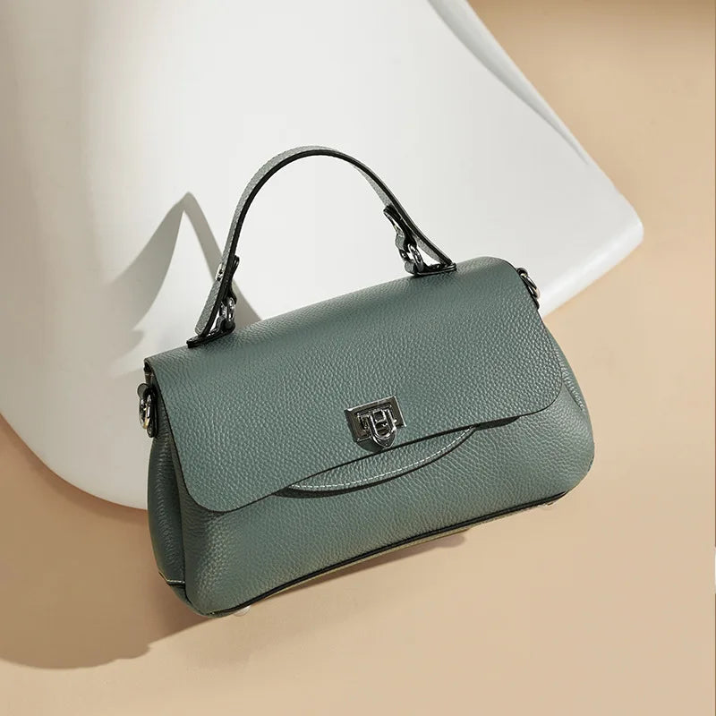Luxury genuine leather women's crossbody bag in a classic handbag design by HSF Marketplace