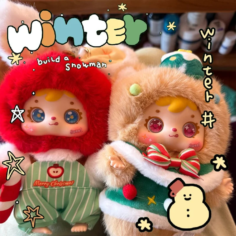 Cute fluffy Christmas Eve plush doll collectible figure by HAIRSOFLY SHOP for festive decor