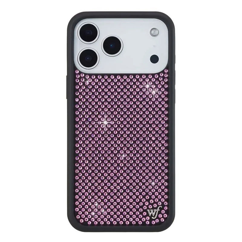 Wildflower 3D flash rhinestone phone case for iPhone models by HSF Marketplace