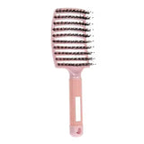 HSF Marketplace detangling hair brush for curly hair with flexible bristles for scalp massage