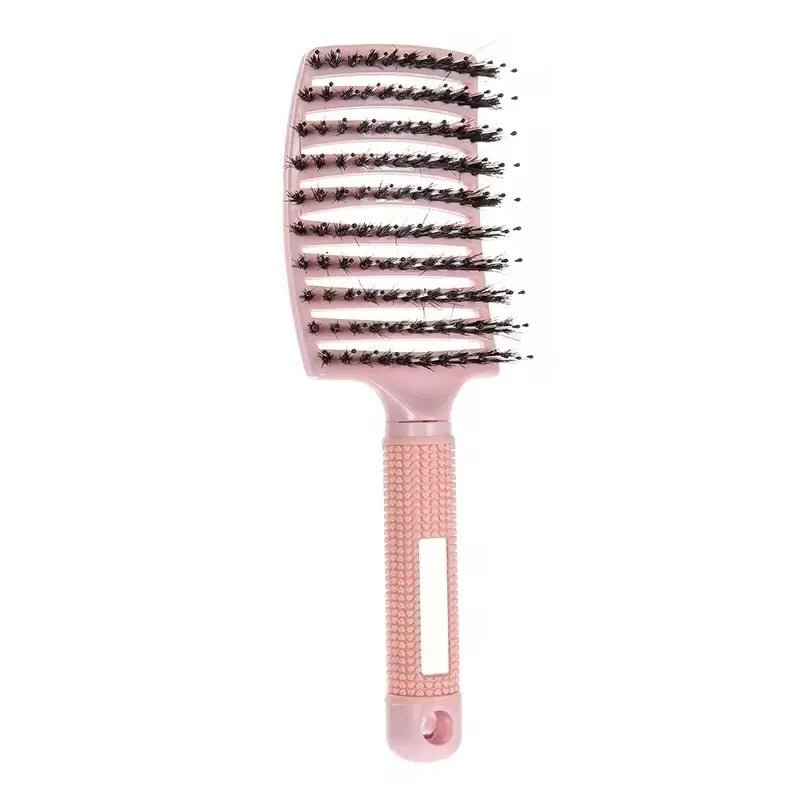 HSF Marketplace detangling hair brush for curly hair with flexible bristles for scalp massage