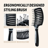 Hair Brush Hair Comb Detangling Hair Brush Bristle&Nylon Women Wet Massage Comb Curly Hairdressing Salon Styling Tools