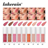 Liquid blush with moisturizing creamy texture, waterproof and sweat-proof, high-pigment long-lasting color.