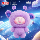 JAKI Nono Pig plush blind box keychain, kawaii stuffed pig doll bag charm collectible figure