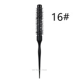 1/5PCS Black Curly Round Hair Comb Aluminum Tube Hair Brush Comb Professional Hairdresser Comb Salon Barber Styling Tool