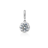 Women's geometric zircon pendant necklace by HSF Marketplace on a delicate chain