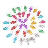 Mixed color dreadlock beads for hair braids, 50-piece set by HSF Marketplace
