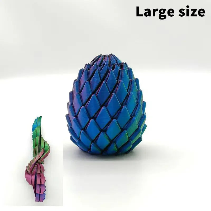 Decompression Dragon Egg 3D Printed Fidget Toy Anti Stress Anxiety Relief Portable Device for Home Office Travel Use