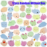 Glow-in-the-Dark Mini Mochi Squishy Animals – Cute Stress Relief Sensory Fidget Toys