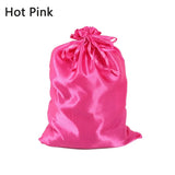 1/5pcs Satin Bags for Packaging Hair Extensions, Bundles, Wigs Soft Silk Pouches With Drawstring for Hair Tools Storage Bags