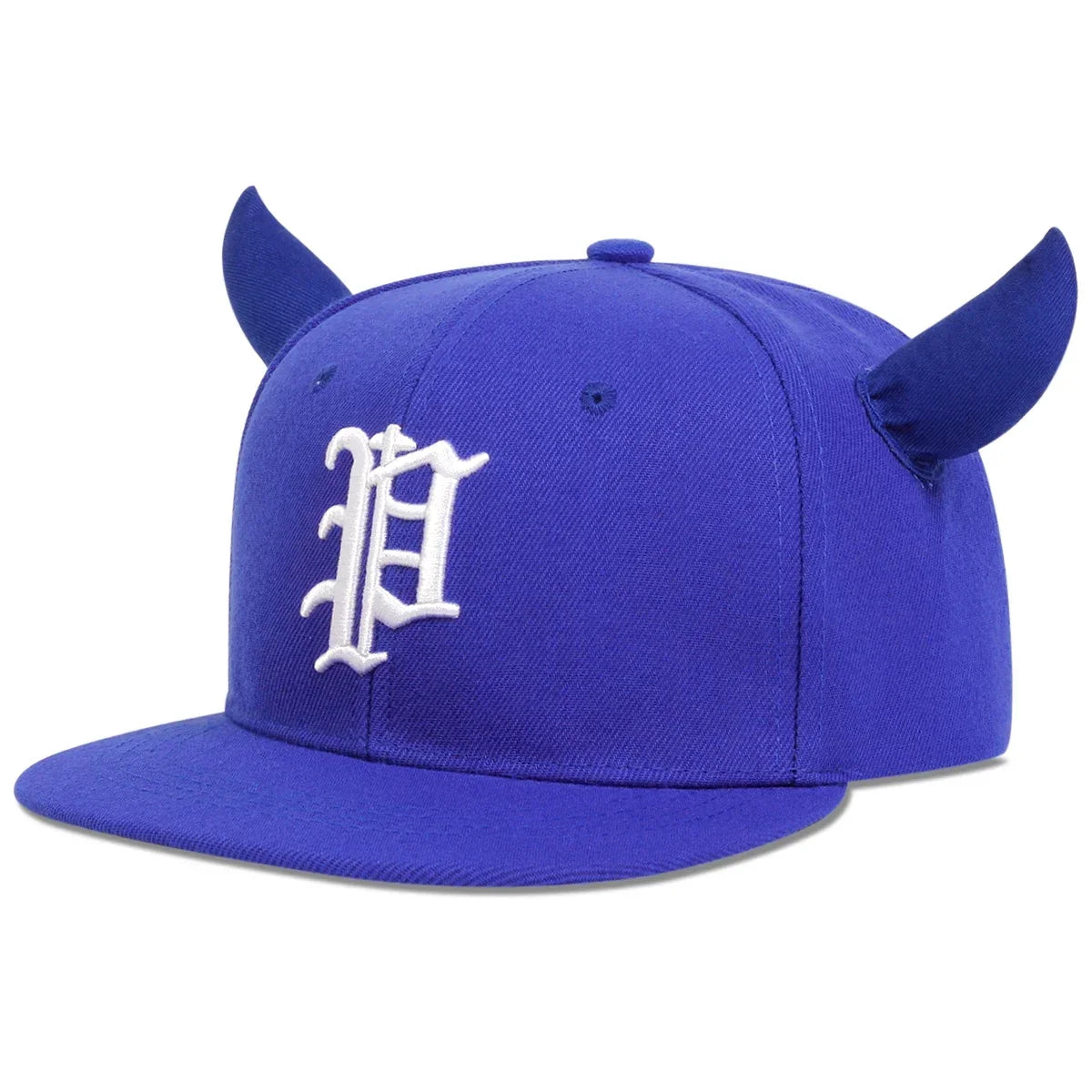Unisex P letter embroidery baseball hat, adjustable casual hip-hop cap with trucker mesh panels and curved brim