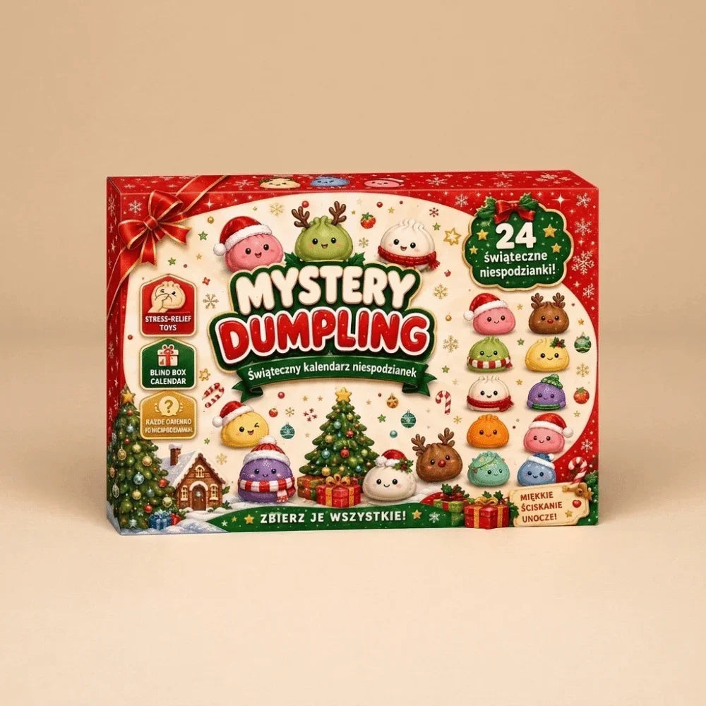 Dumpling squishy fidget Christmas countdown advent calendar 2026 with 24-day surprise box by HSF Marketplace