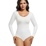 HSF Marketplace women's body shapewear bodysuit with tummy control, hooks, and crotch closure for abdomen shaping