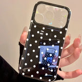 Minimalist polka dot shockproof phone case for iPhone Pro Max by HSF Marketplace