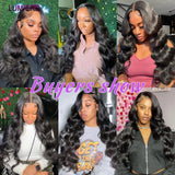 Peruvian 3/4 Bundles Human Hair With Closure Frontal HD Transparent Virgin Raw Human Hair Bundles With Closure Natural Black