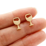 HSF Marketplace simple T-bar animal stud earrings featuring dove, leaf, dragonfly, and spider designs