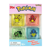 Set of four NeeDoh Nice Ice Cube mini squishy sensory toys by HSF Marketplace, slow rebound stress relief fidget toys for kids and adults.