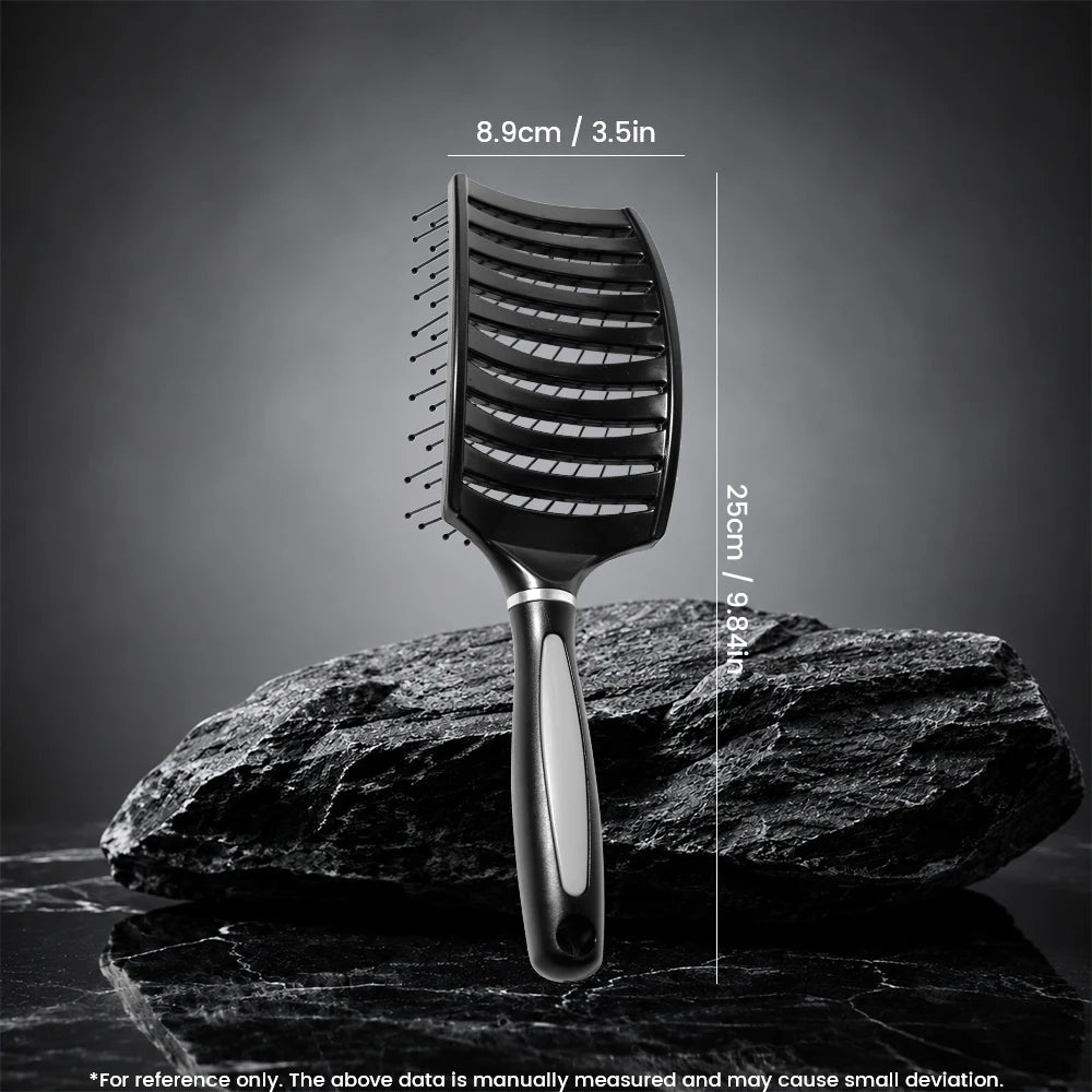 Hair Brush Hair Comb Detangling Hair Brush Bristle&Nylon Women Wet Massage Comb Curly Hairdressing Salon Styling Tools