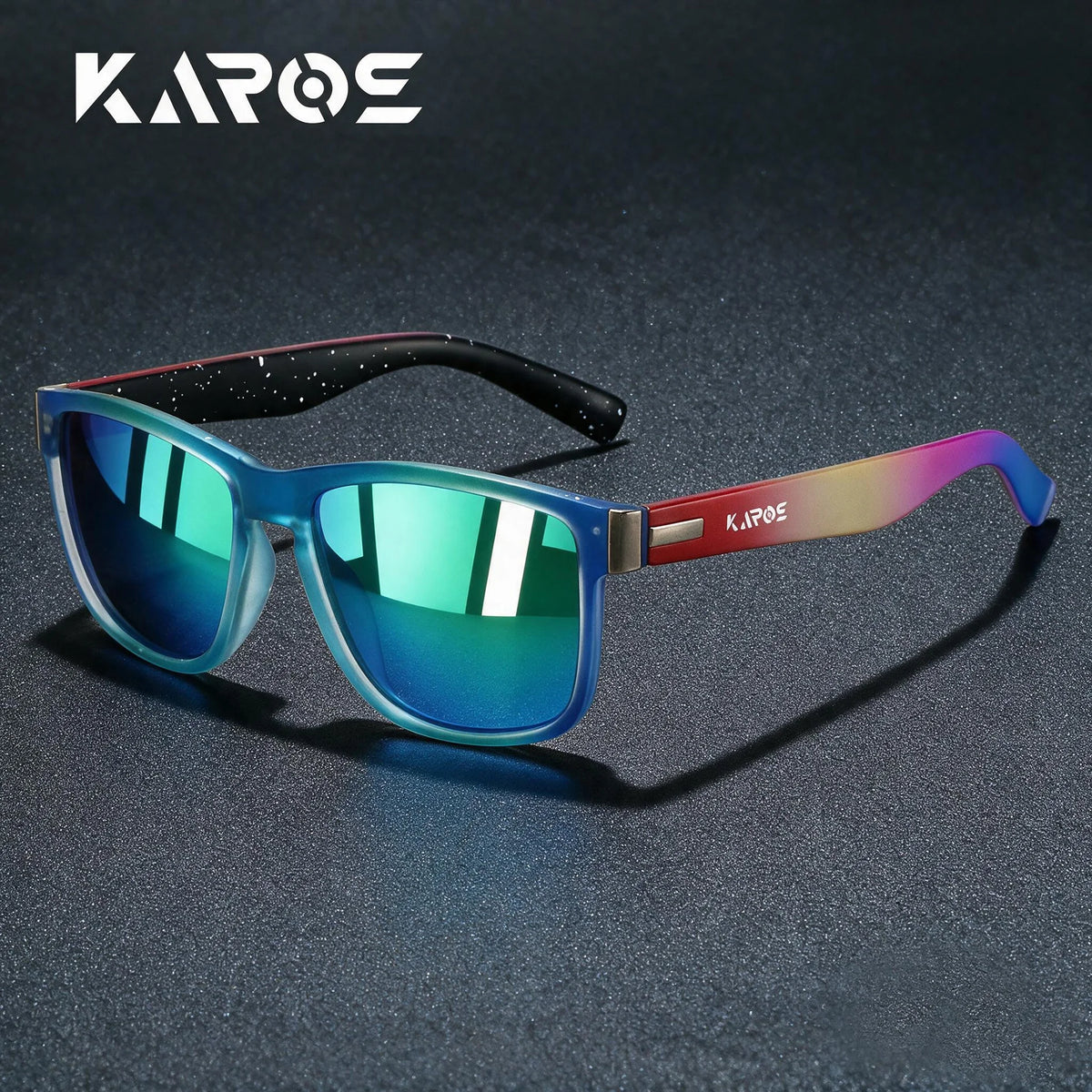 2026 Karos men's polarized fishing sunglasses with TAC lenses, UV400 protection, anti-glare for cycling, driving, and hiking.