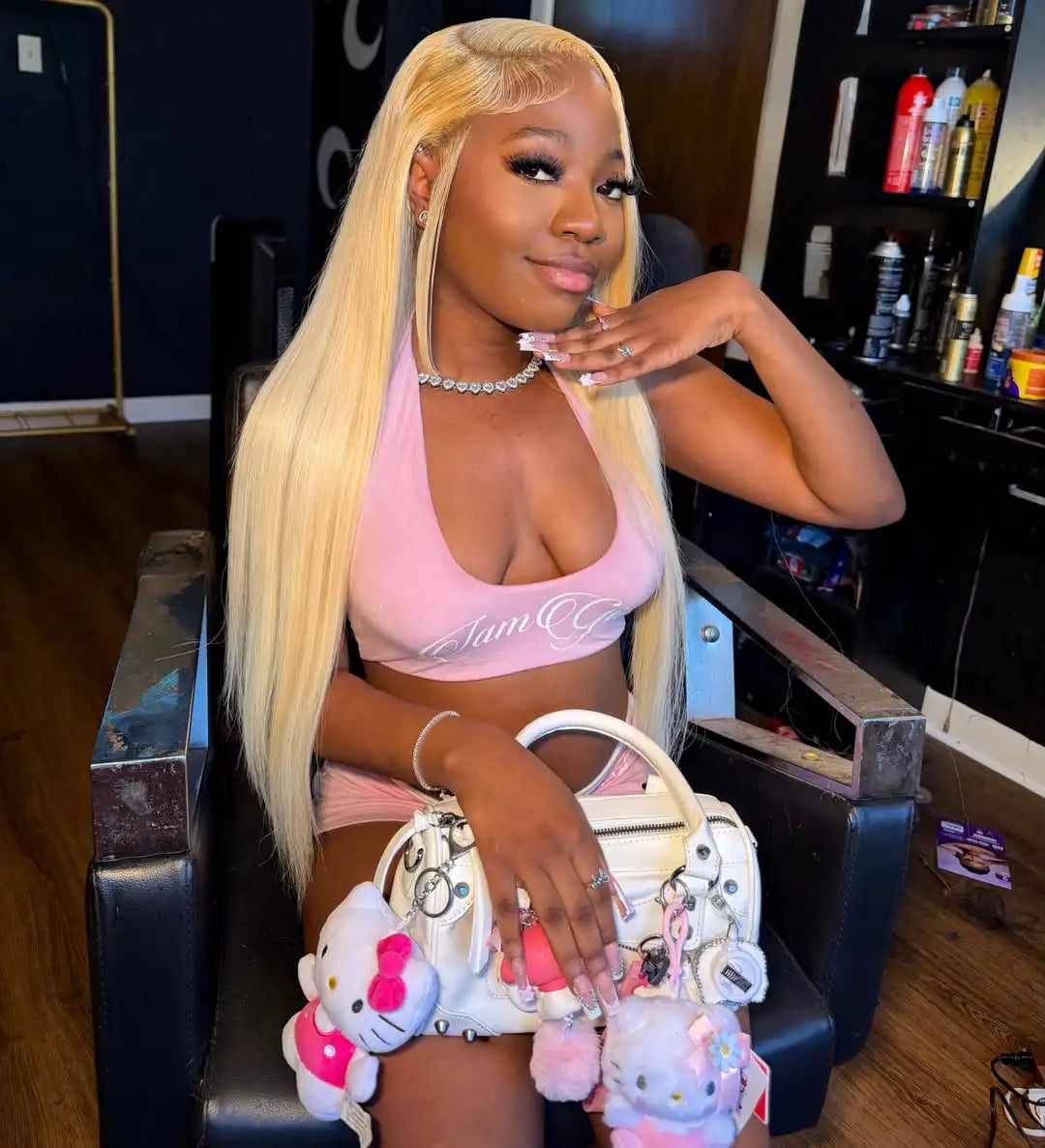 13x6 Deep Part 613# Blonde Straight Lace Frontal Wig Brazilian Straight Human Hair 13x4 Transparent Lace Front Wig for Women