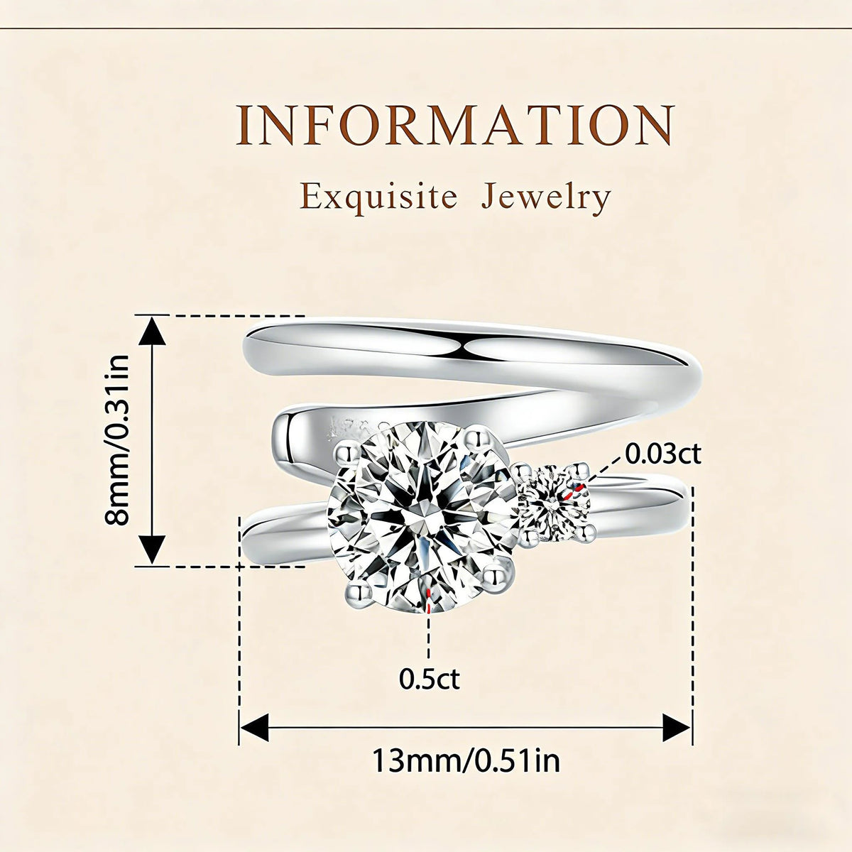 925 sterling silver moissanite earrings for non-pierced ears by HSF Marketplace