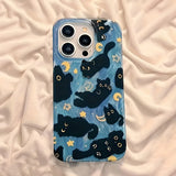 Moon and stars silicone iPhone case for all models by HSF Marketplace
