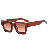Luxury green square sunglasses for women and men, designer fashion shades with UV400 protection, trendy retro style by HSF Marketplace.