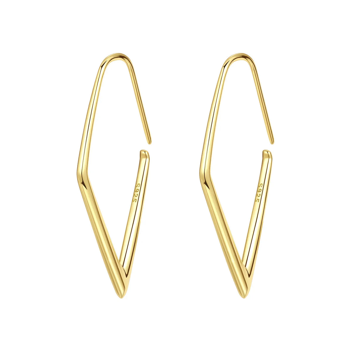 925 sterling silver 18K gold-plated cherry blossom butterfly hoop earrings for women