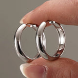 Stylish HSF Marketplace stainless steel hoop earrings for women in silver and gold tones