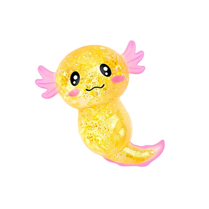 Squishy Maltose Axolotl Fidget Toys Soft Glitter Slow Rebound Anxiety Relief Squeeze Stress Ball ASMR Sensory Anti Stress Toy