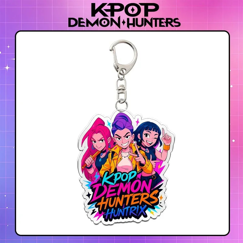 Kpop Demon Hunters acrylic keychain by HSF Marketplace, unique anime-inspired K-Culture accessory