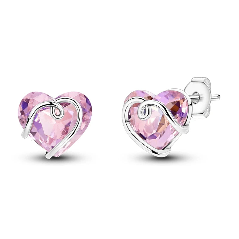 Hypoallergenic CZ zircon hoop earrings in 925 sterling silver by HSF Marketplace