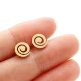 HSF Marketplace small animal T-bar stud earrings, featuring dove, leaf, dragonfly, and spider designs