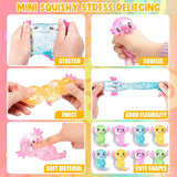 Squishy Maltose Axolotl Fidget Toys Soft Glitter Slow Rebound Anxiety Relief Squeeze Stress Ball ASMR Sensory Anti Stress Toy