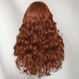 Body wave auburn copper brown drawstring wig for beginners by HSF Marketplace