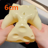 Handmade Coconut Oil Cheese Moldable Squishy Toy Stress Ball Non-Rebound Pinch Squeeze Fidget Toy Decompression Plastic Ball