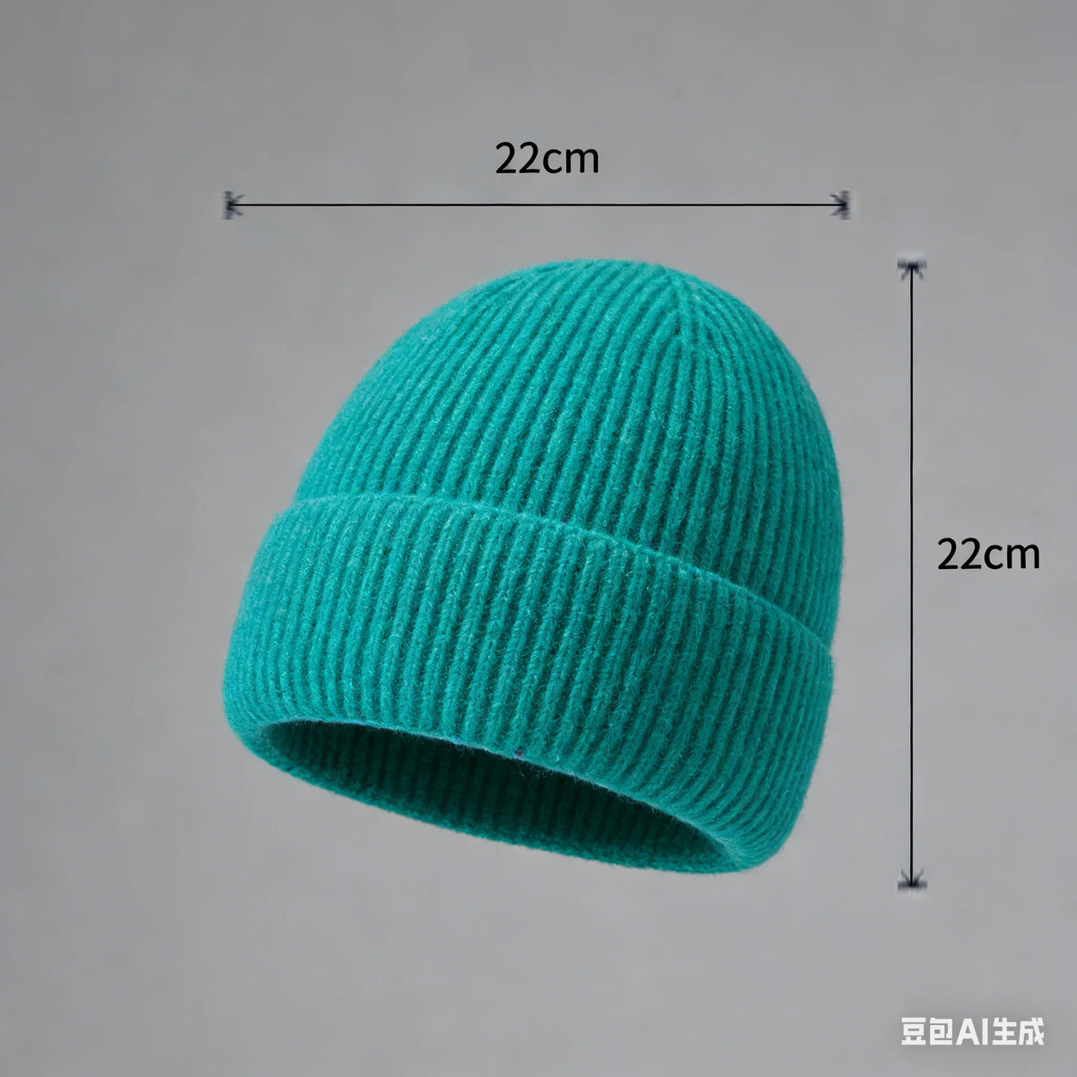 Warm knitted melon hat winter beanie for women and men in a cozy textured design