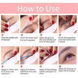 ICONSIGN lash lift kit with eyelash perm and lash enhancement tools for long-lasting curled lashes