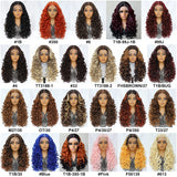 Latisha Lace Frontal Wigs 13x6 Synthetic High Temperature Fiber HD Lace Frontal Wigs 24 Inch Loose Curls Lace Wig For Afro Wome