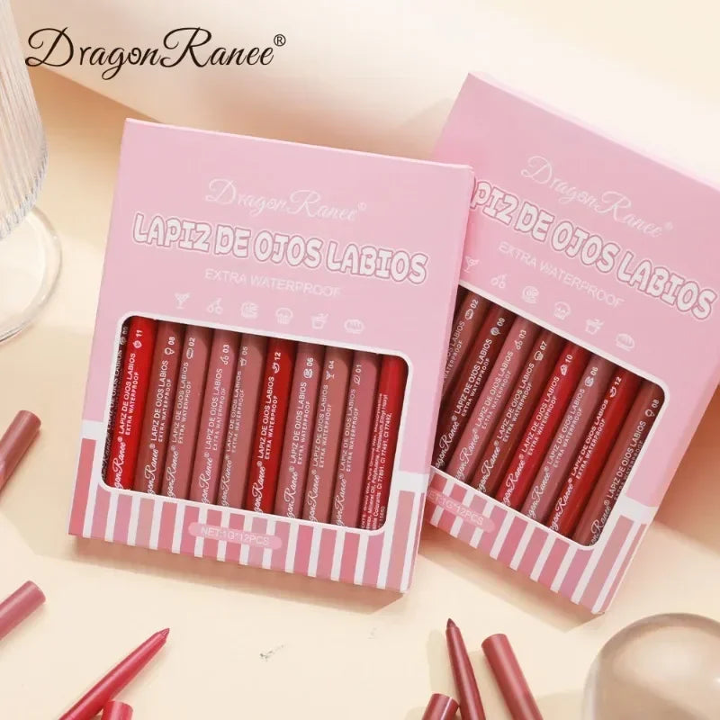 HSF waterproof matte lipliner pencil in sexy red, a lasting moisturizing contour lip tint makeup pencil