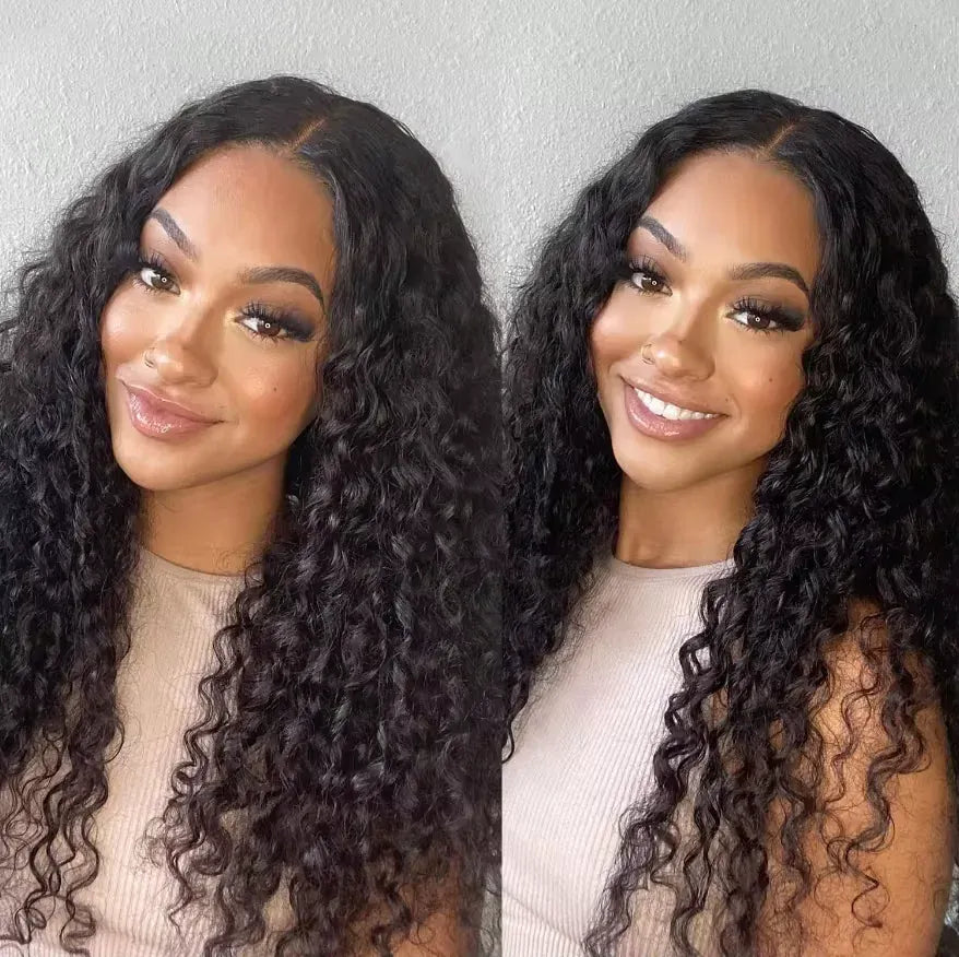 250% Density 40 42 inch 13x6 Glueless Wig Deep Wave Human Hair Wigs HD Lace Wigs For All African American Women Pre Plucked Baby Hair Natural Hairline Daily Party Wedding Wear Clearance Big Discount Limited Stock