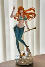 C2 TOYS 22cm One Piece Nami anime figure, two years later Straw Hat Troupe PVC statue